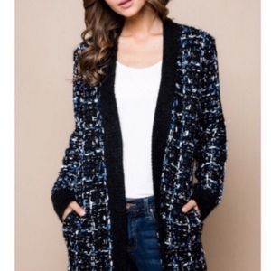 Comfy Tweed Work From Home Cardigan
